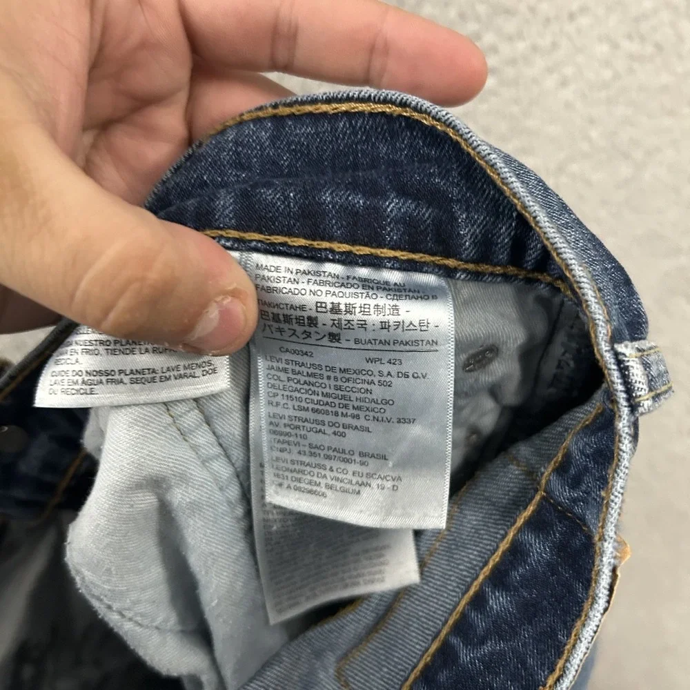 Levis Jeans Mens 32x32 Blue Denim‎ 514 Straight American Cotton Work Wear Adult